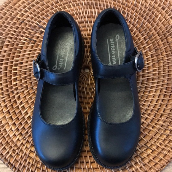 stride rite black school shoes